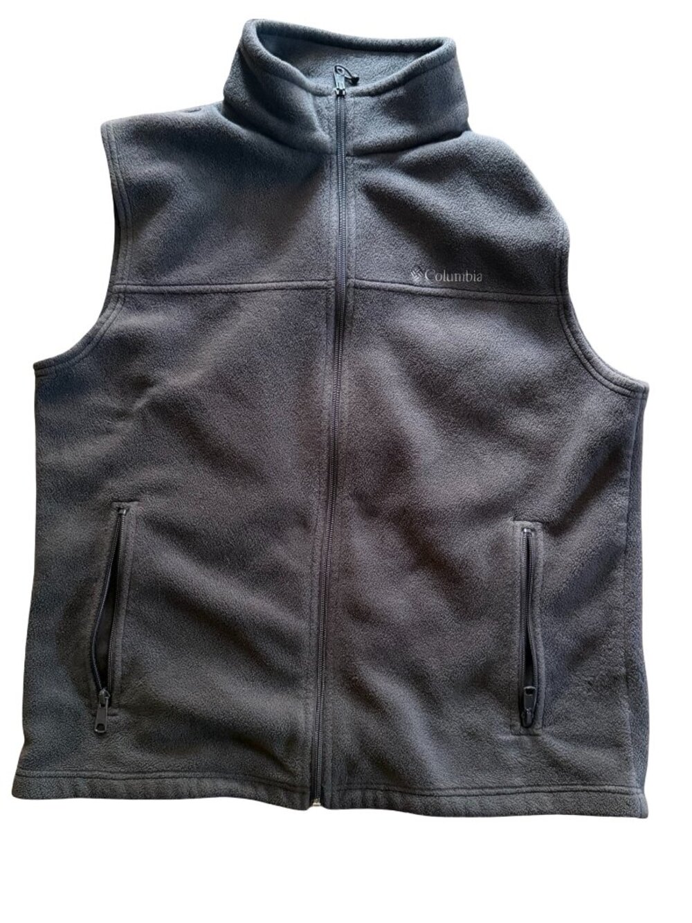 Columbia Olive Green Fleece Vest Mens Size Large